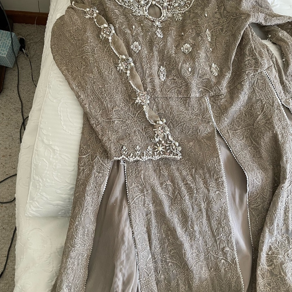 3 piece Panache Pakistani indian brown suit